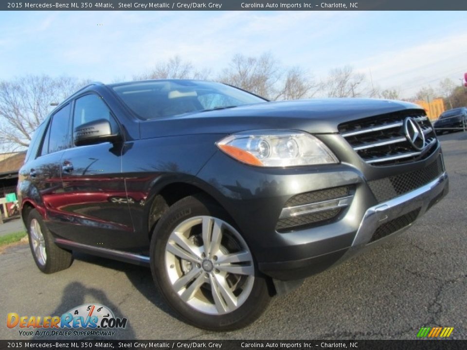 2015 Mercedes-Benz ML 350 4Matic Steel Grey Metallic / Grey/Dark Grey Photo #1