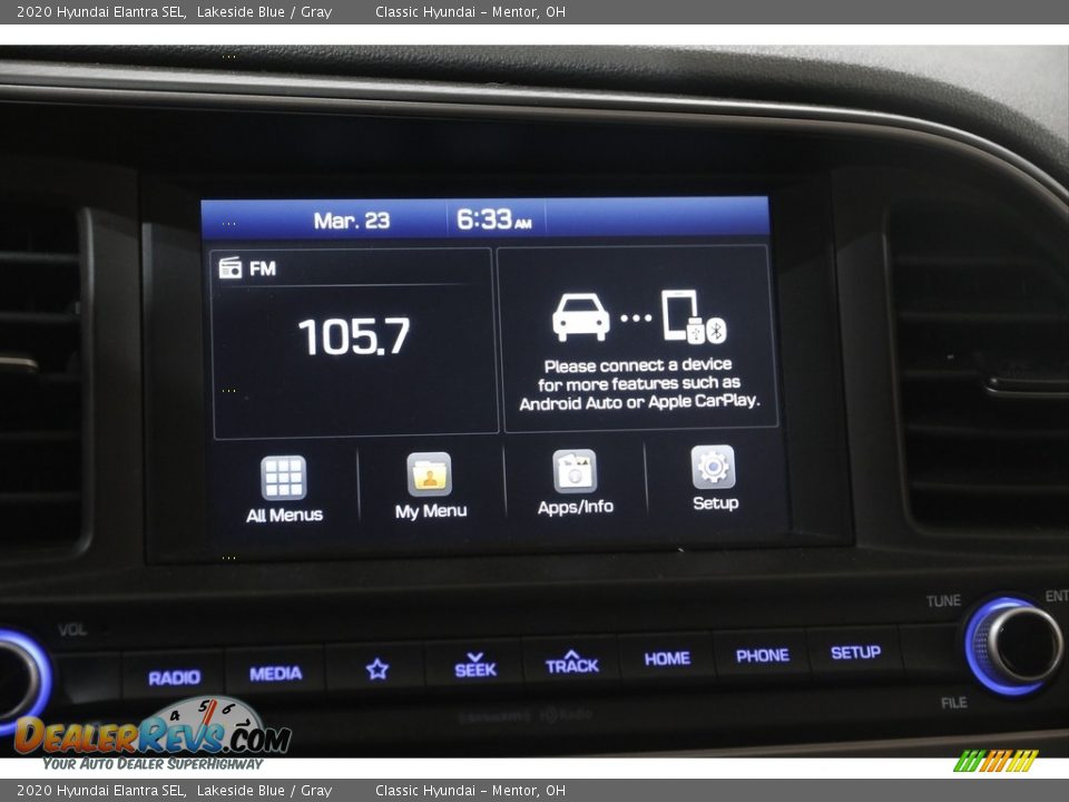 2020 Hyundai Elantra SEL Lakeside Blue / Gray Photo #10