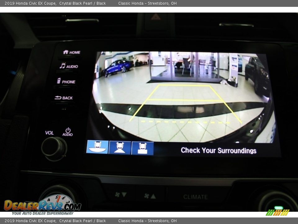 2019 Honda Civic EX Coupe Crystal Black Pearl / Black Photo #35