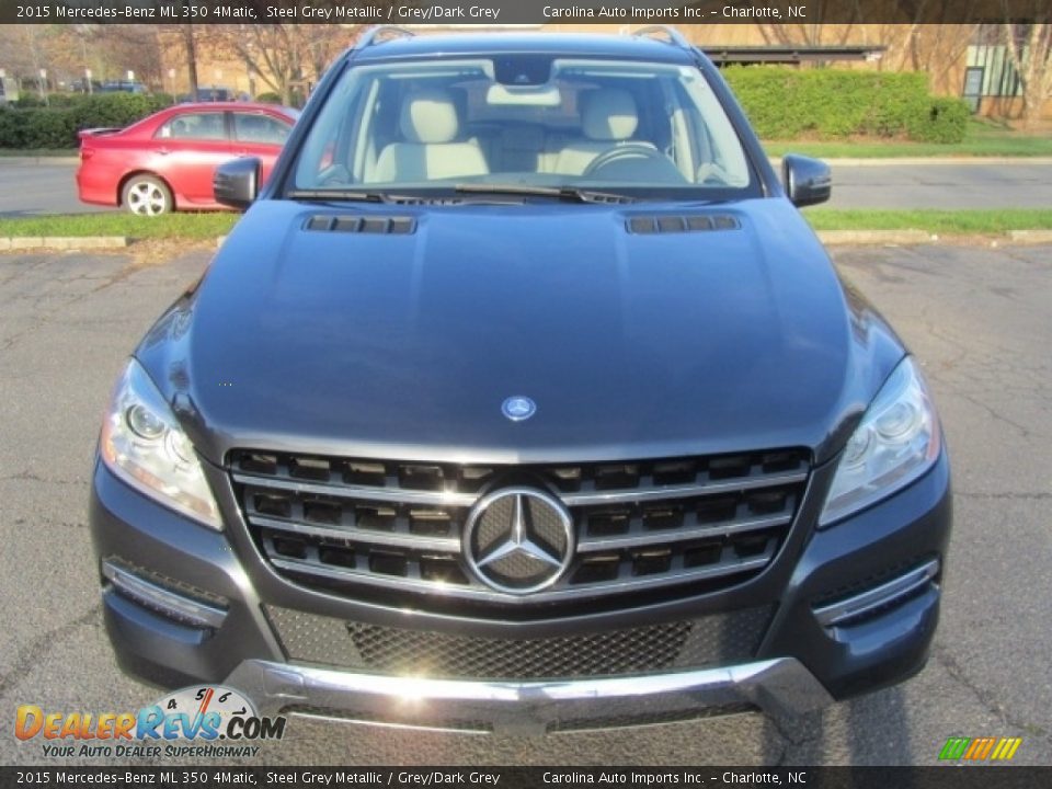 2015 Mercedes-Benz ML 350 4Matic Steel Grey Metallic / Grey/Dark Grey Photo #4