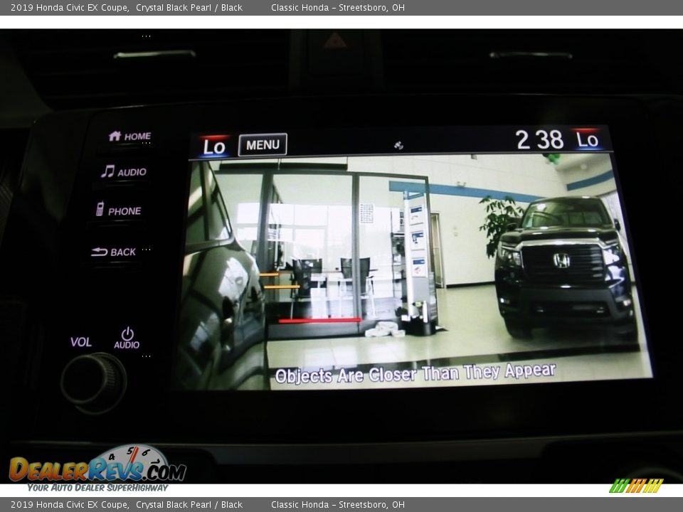 2019 Honda Civic EX Coupe Crystal Black Pearl / Black Photo #36