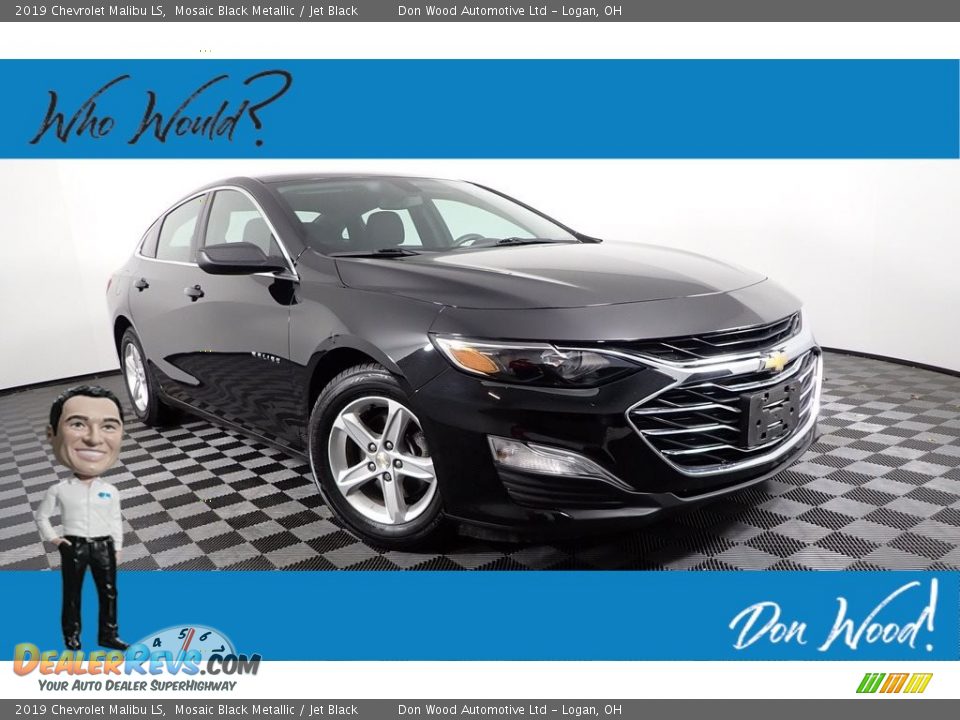 2019 Chevrolet Malibu LS Mosaic Black Metallic / Jet Black Photo #1