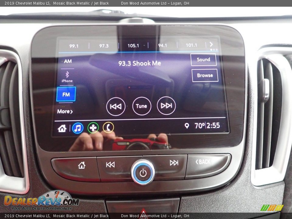 2019 Chevrolet Malibu LS Mosaic Black Metallic / Jet Black Photo #2