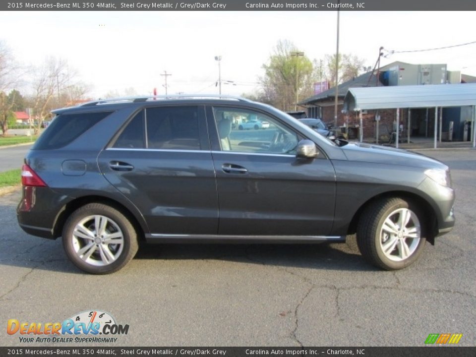 2015 Mercedes-Benz ML 350 4Matic Steel Grey Metallic / Grey/Dark Grey Photo #11