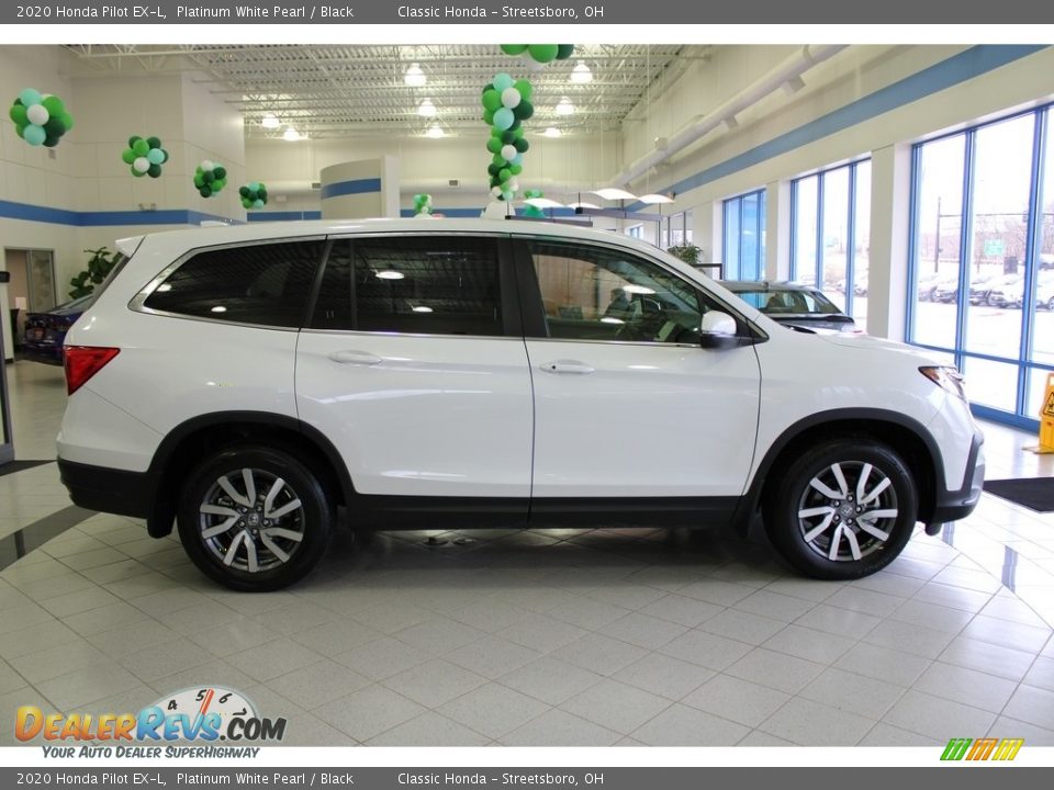 2020 Honda Pilot EX-L Platinum White Pearl / Black Photo #6