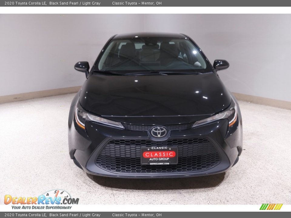 2020 Toyota Corolla LE Black Sand Pearl / Light Gray Photo #2