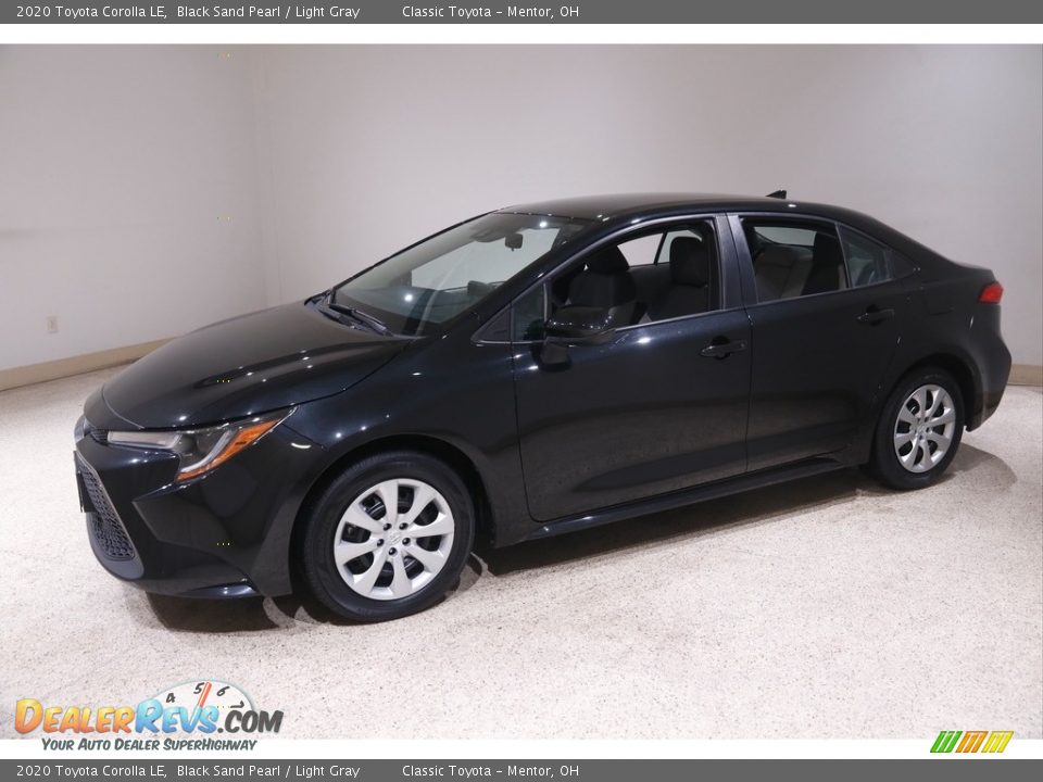 2020 Toyota Corolla LE Black Sand Pearl / Light Gray Photo #3