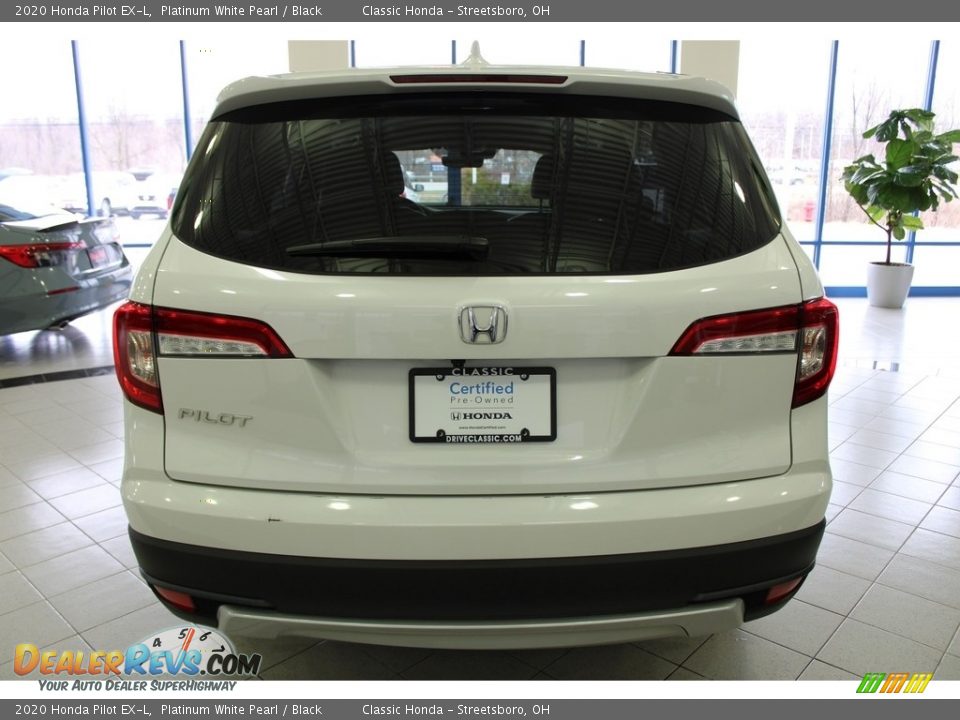 2020 Honda Pilot EX-L Platinum White Pearl / Black Photo #9