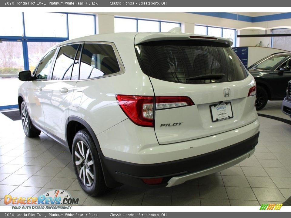 2020 Honda Pilot EX-L Platinum White Pearl / Black Photo #10