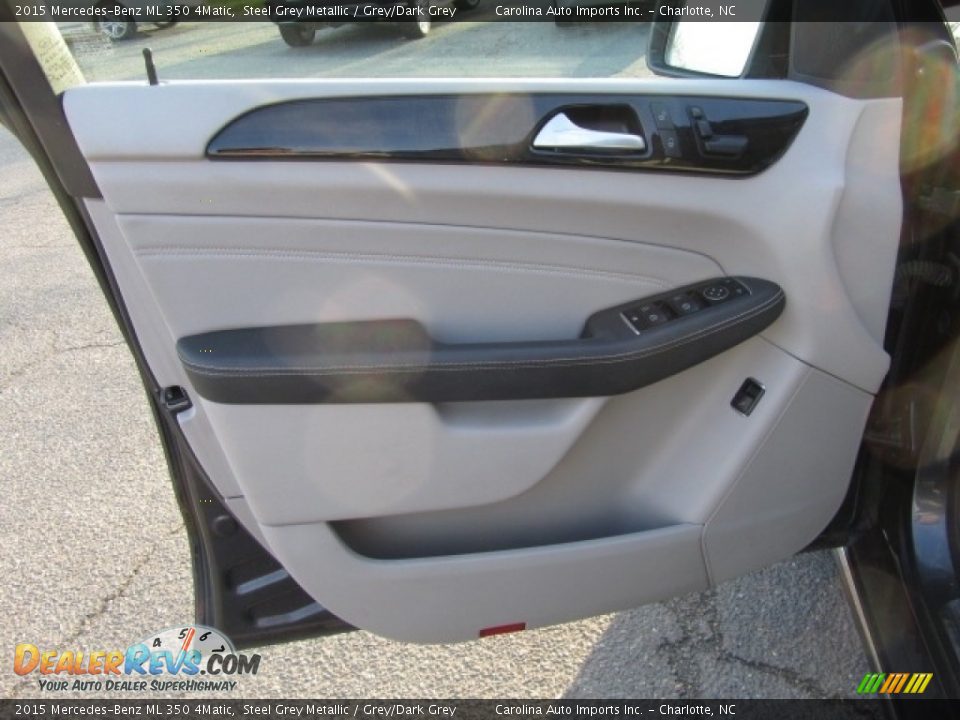 2015 Mercedes-Benz ML 350 4Matic Steel Grey Metallic / Grey/Dark Grey Photo #17