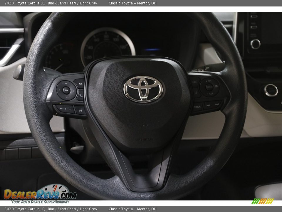 2020 Toyota Corolla LE Black Sand Pearl / Light Gray Photo #7