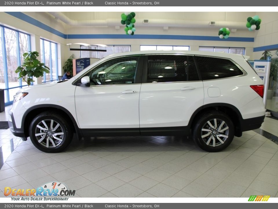 2020 Honda Pilot EX-L Platinum White Pearl / Black Photo #12