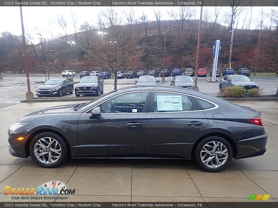 2023 Hyundai Sonata SEL Portofino Gray / Medium Gray Photo #5