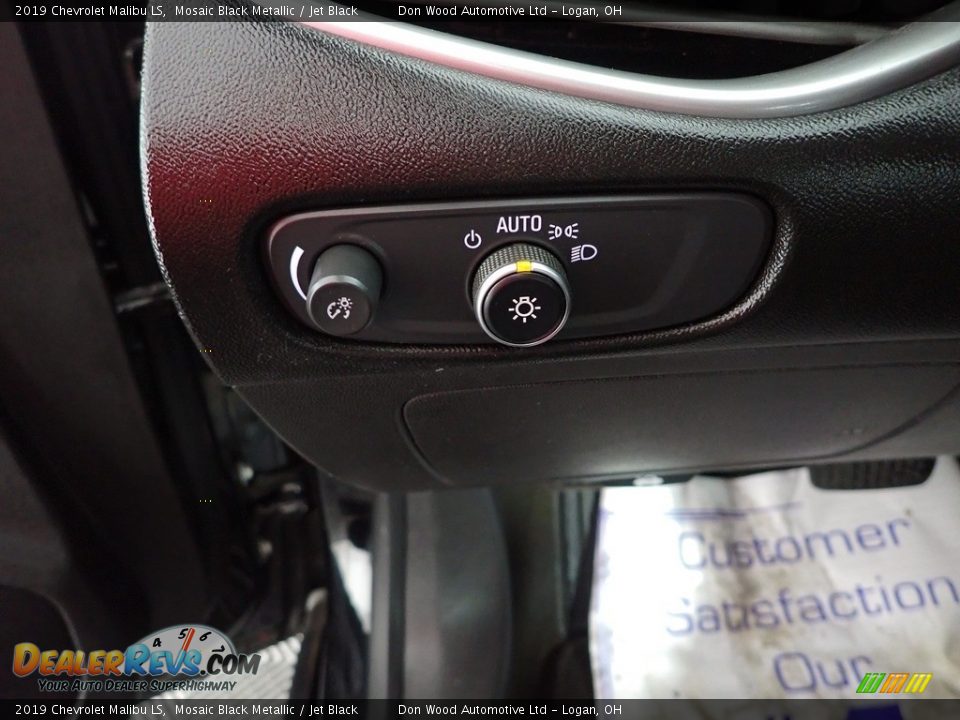 2019 Chevrolet Malibu LS Mosaic Black Metallic / Jet Black Photo #15