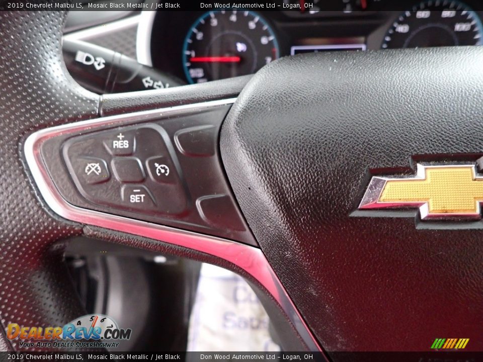 2019 Chevrolet Malibu LS Mosaic Black Metallic / Jet Black Photo #16