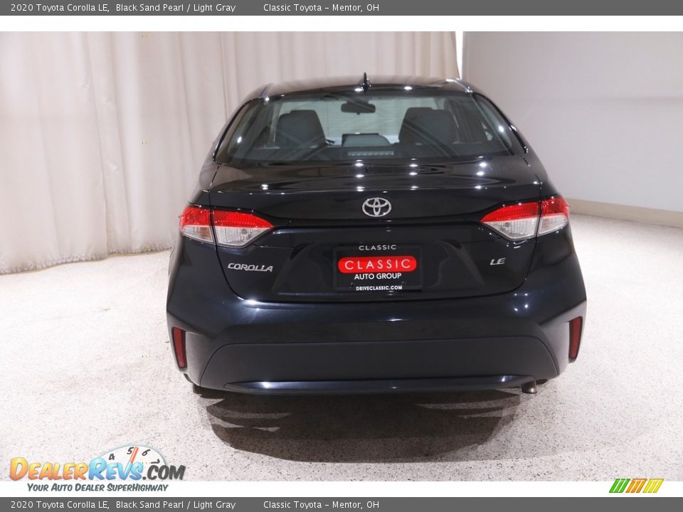 2020 Toyota Corolla LE Black Sand Pearl / Light Gray Photo #16