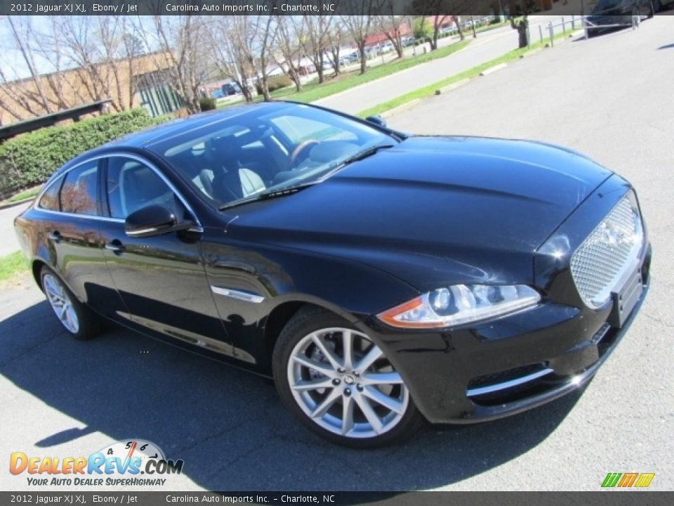 2012 Jaguar XJ XJ Ebony / Jet Photo #3