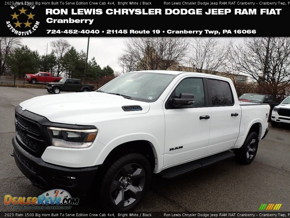 2023 Ram 1500 Big Horn Built To Serve Edition Crew Cab 4x4 Bright White / Black Photo #1