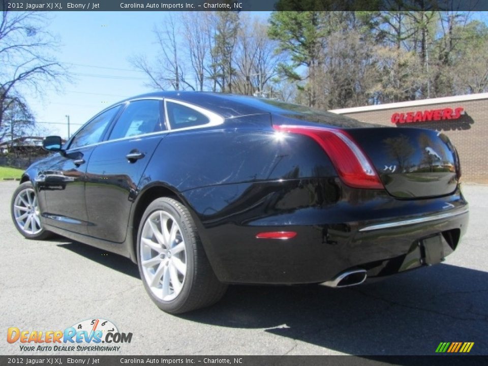 2012 Jaguar XJ XJ Ebony / Jet Photo #8