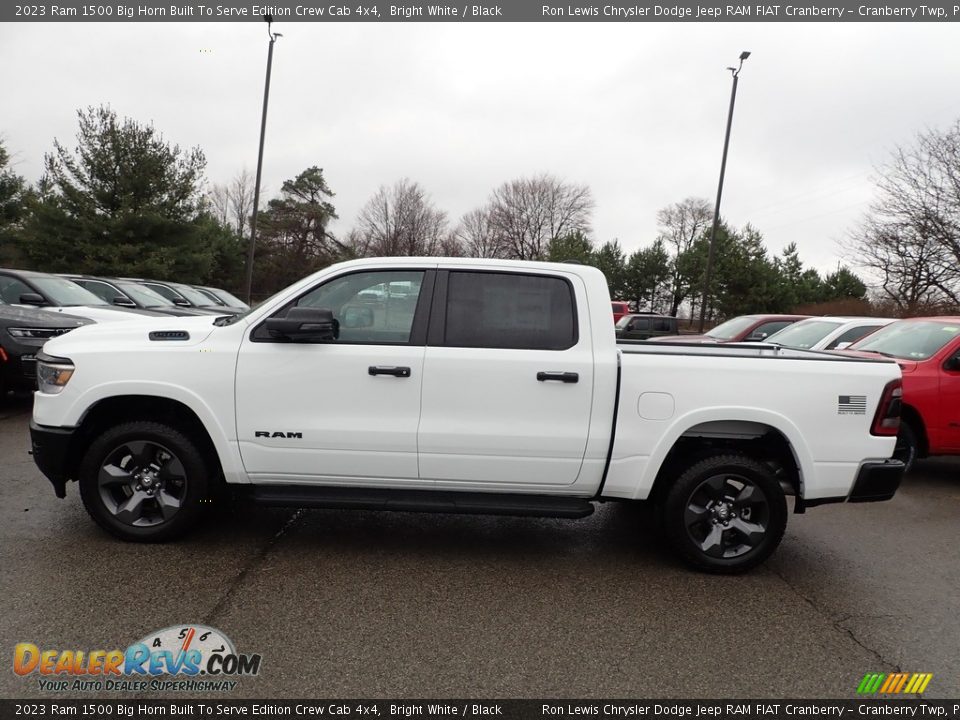 Bright White 2023 Ram 1500 Big Horn Built To Serve Edition Crew Cab 4x4 Photo #2