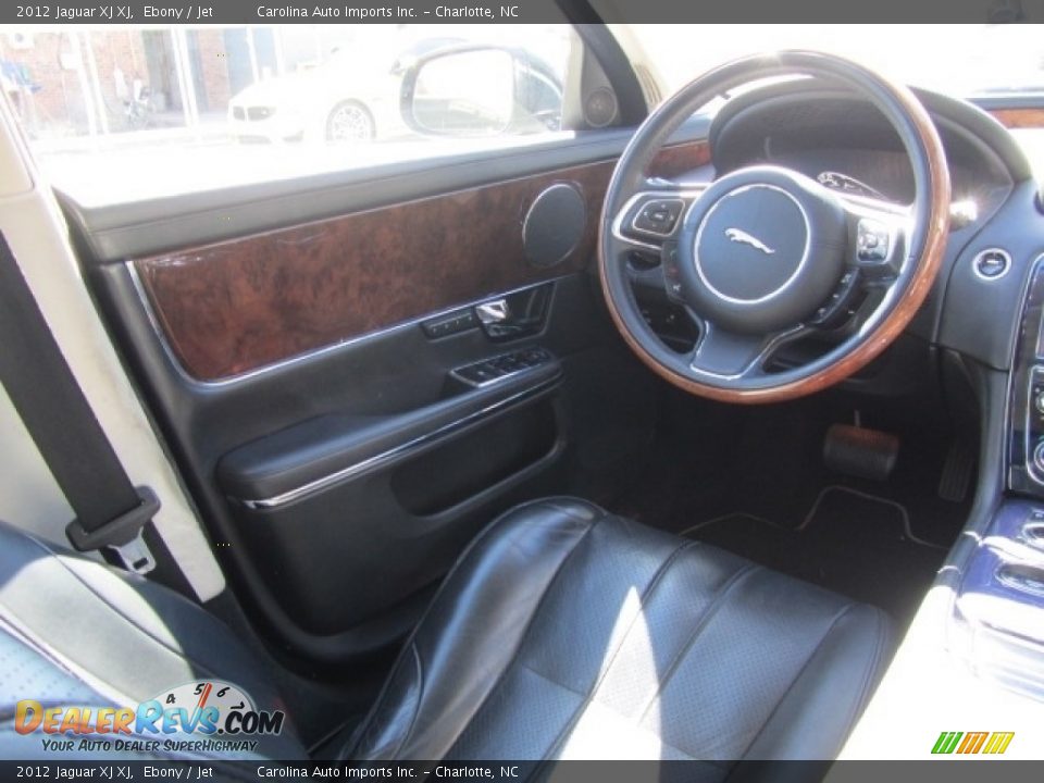 2012 Jaguar XJ XJ Ebony / Jet Photo #12