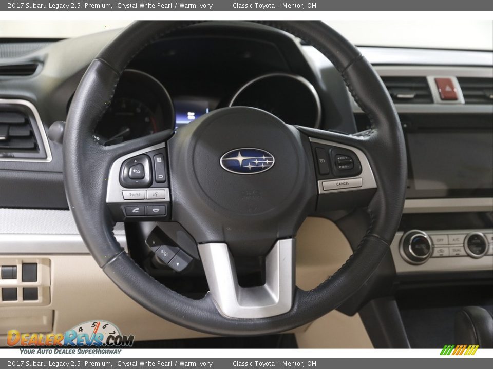 2017 Subaru Legacy 2.5i Premium Crystal White Pearl / Warm Ivory Photo #7