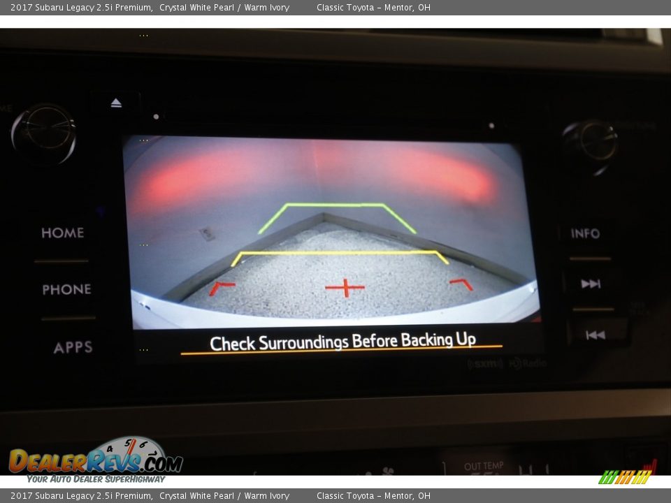 2017 Subaru Legacy 2.5i Premium Crystal White Pearl / Warm Ivory Photo #12