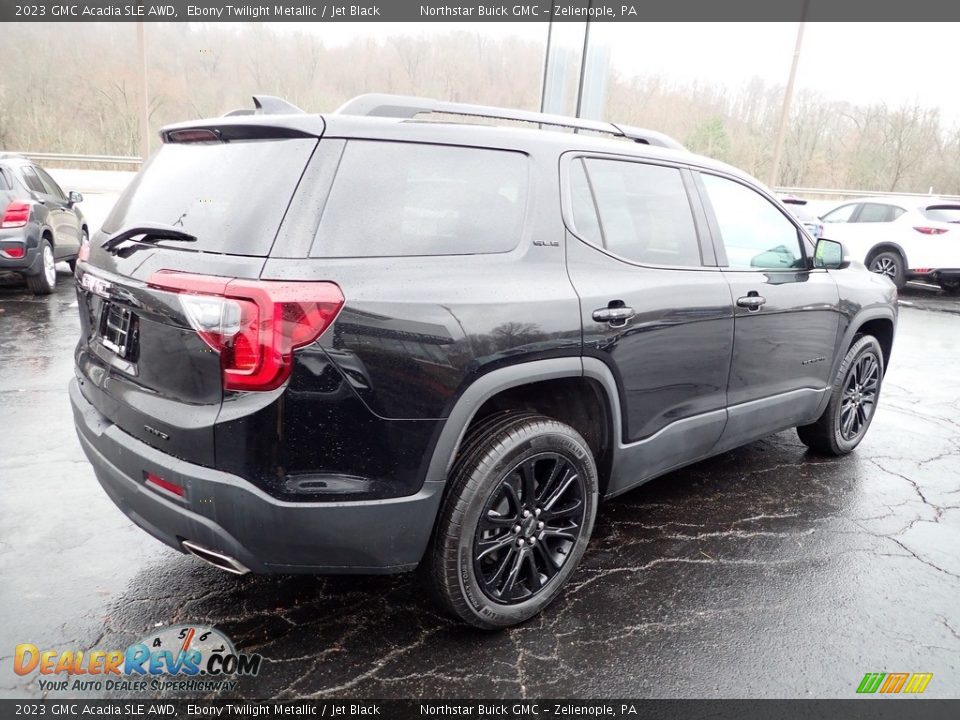 2023 GMC Acadia SLE AWD Ebony Twilight Metallic / Jet Black Photo #7