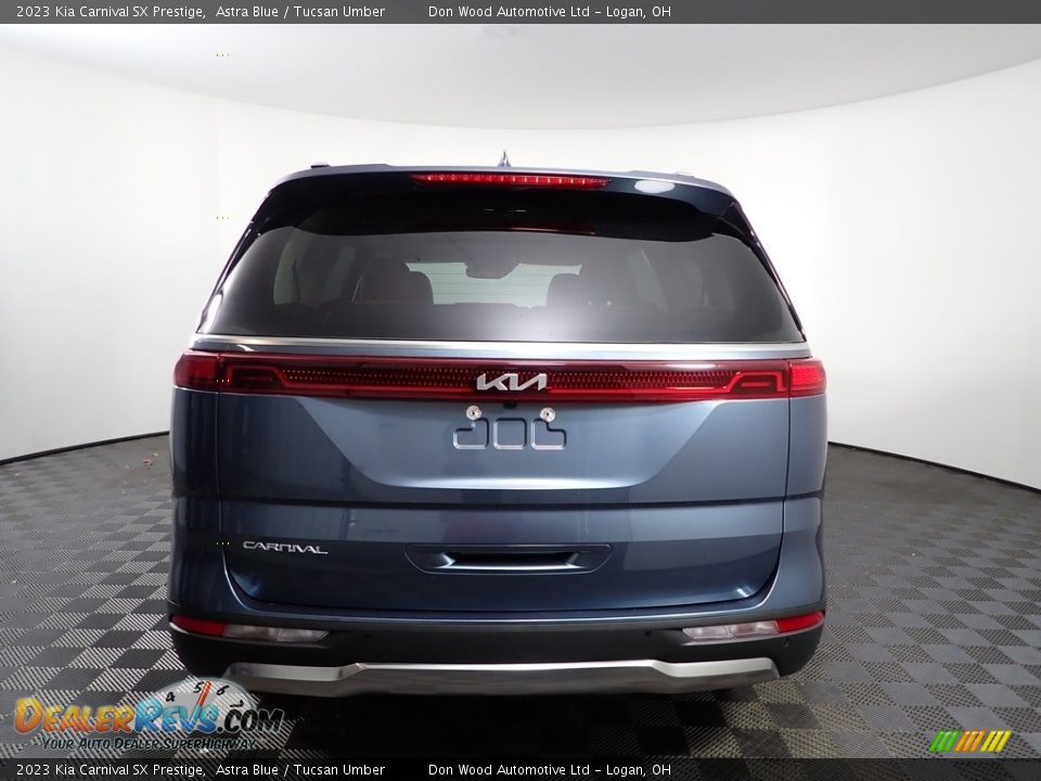 2023 Kia Carnival SX Prestige Astra Blue / Tucsan Umber Photo #11