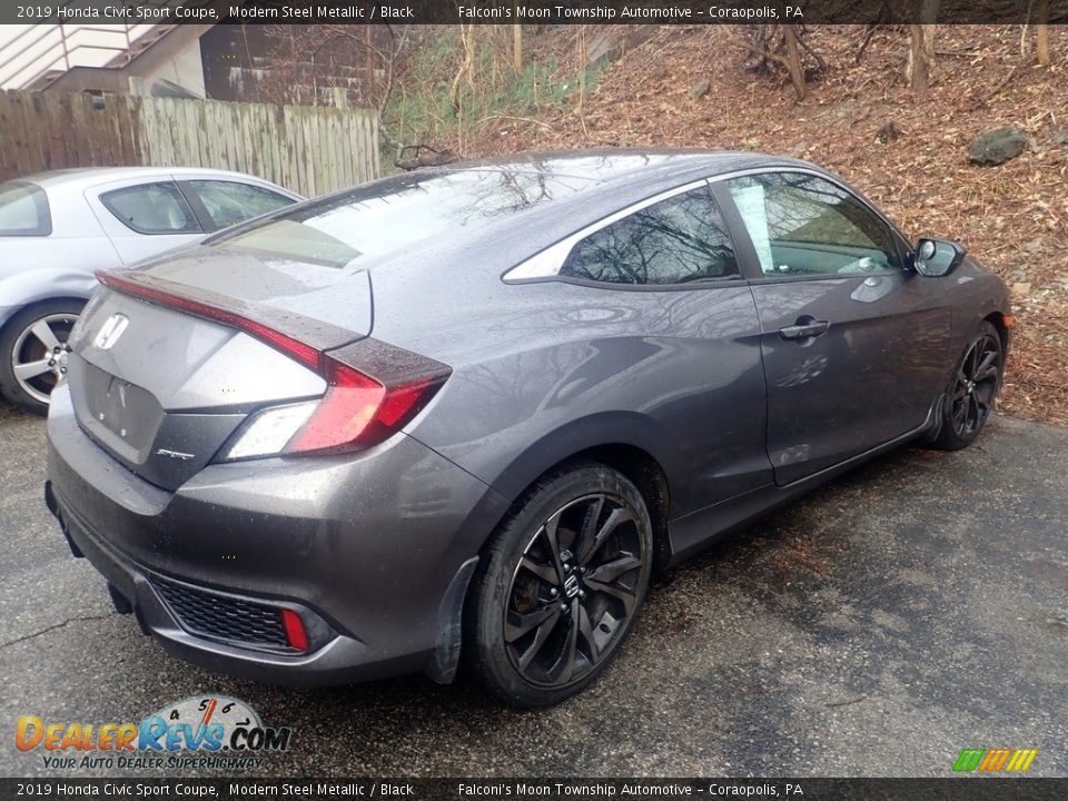 2019 Honda Civic Sport Coupe Modern Steel Metallic / Black Photo #3