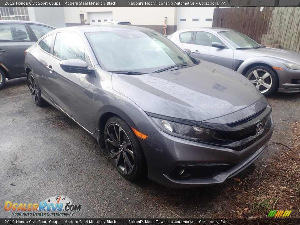 2019 Honda Civic Sport Coupe Modern Steel Metallic / Black Photo #4