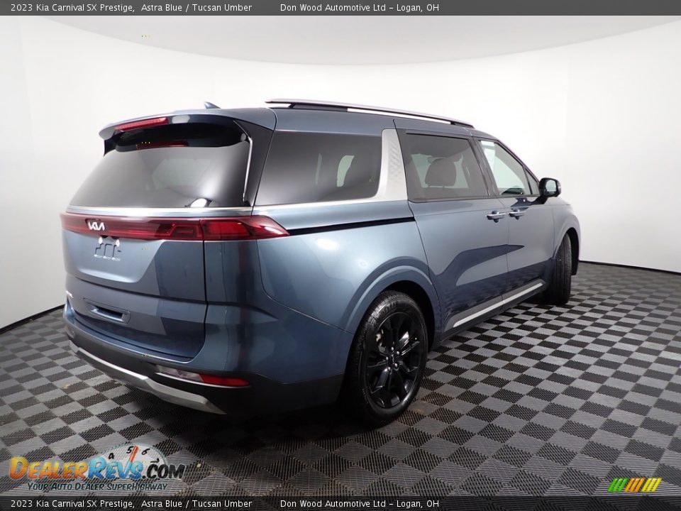 2023 Kia Carnival SX Prestige Astra Blue / Tucsan Umber Photo #14