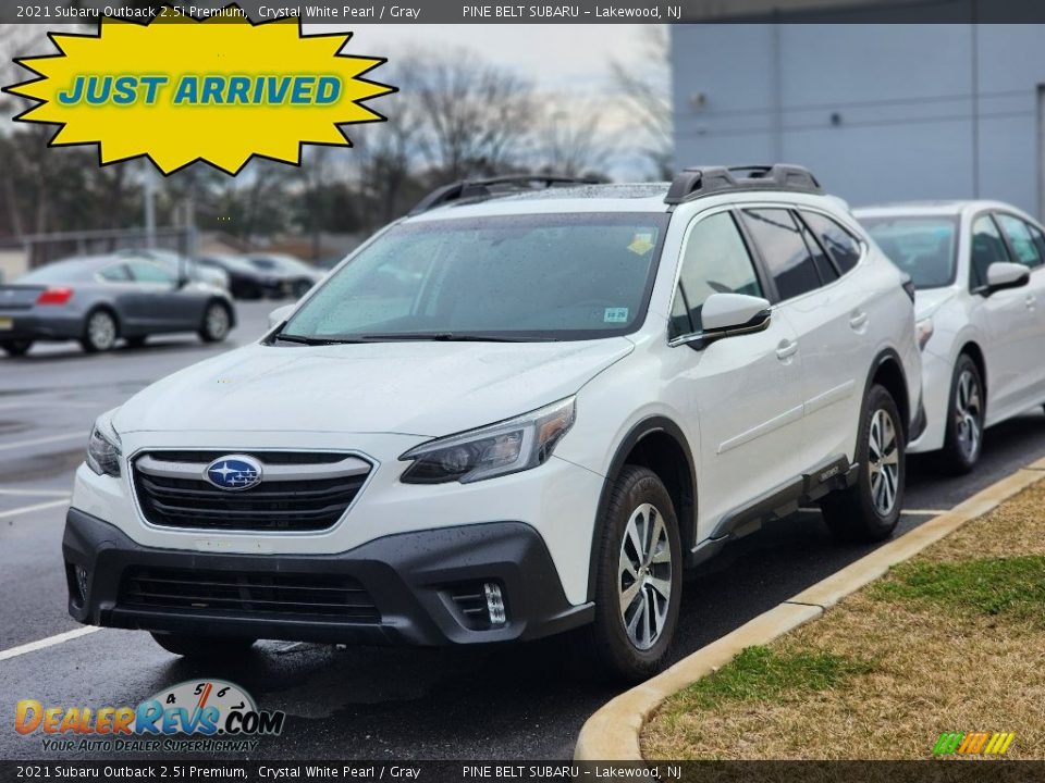 2021 Subaru Outback 2.5i Premium Crystal White Pearl / Gray Photo #1