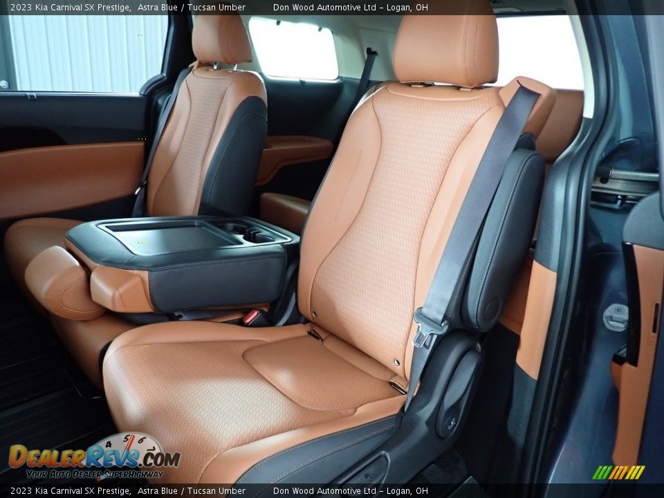 2023 Kia Carnival SX Prestige Astra Blue / Tucsan Umber Photo #27