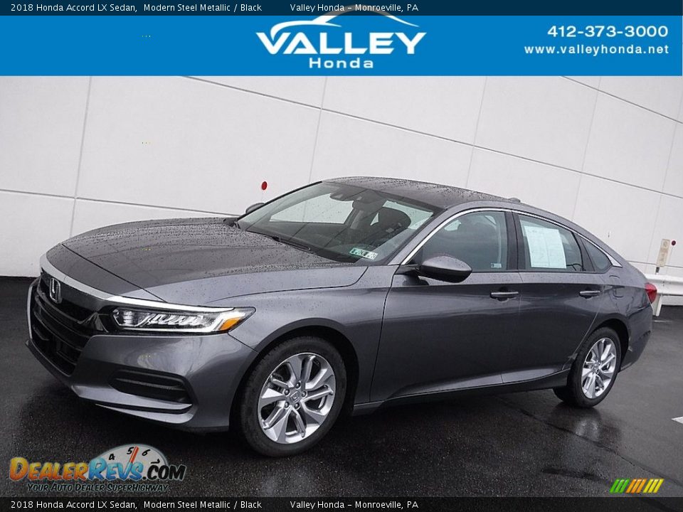 2018 Honda Accord LX Sedan Modern Steel Metallic / Black Photo #1