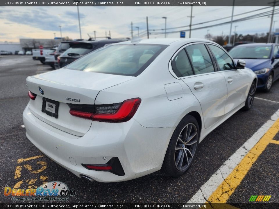 2019 BMW 3 Series 330i xDrive Sedan Alpine White / Canberra Beige Photo #6