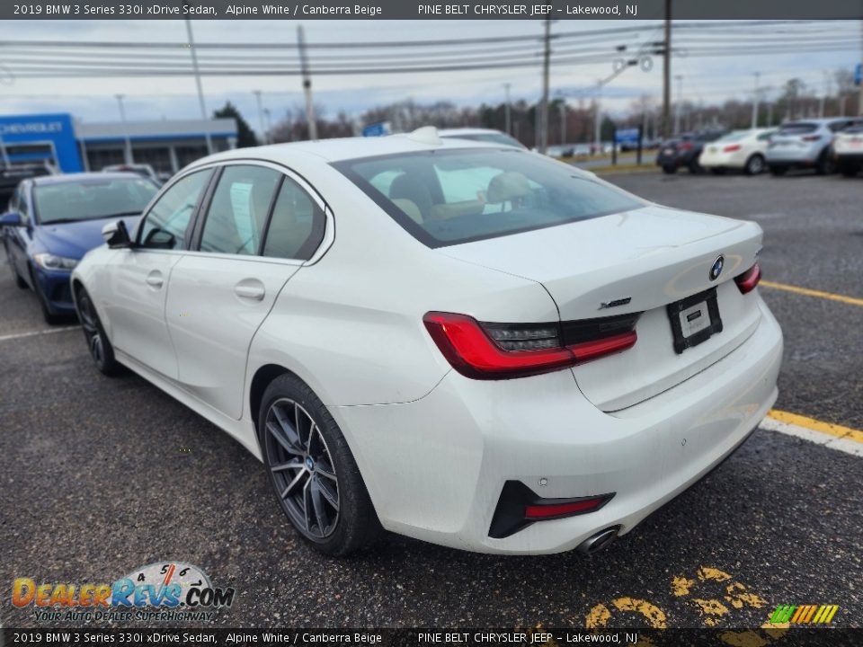 2019 BMW 3 Series 330i xDrive Sedan Alpine White / Canberra Beige Photo #7