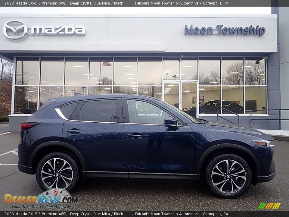 2023 Mazda CX-5 S Premium AWD Deep Crystal Blue Mica / Black Photo #1