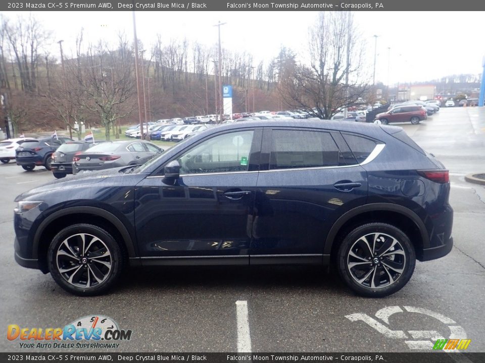 2023 Mazda CX-5 S Premium AWD Deep Crystal Blue Mica / Black Photo #6