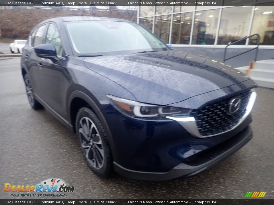 2023 Mazda CX-5 S Premium AWD Deep Crystal Blue Mica / Black Photo #9