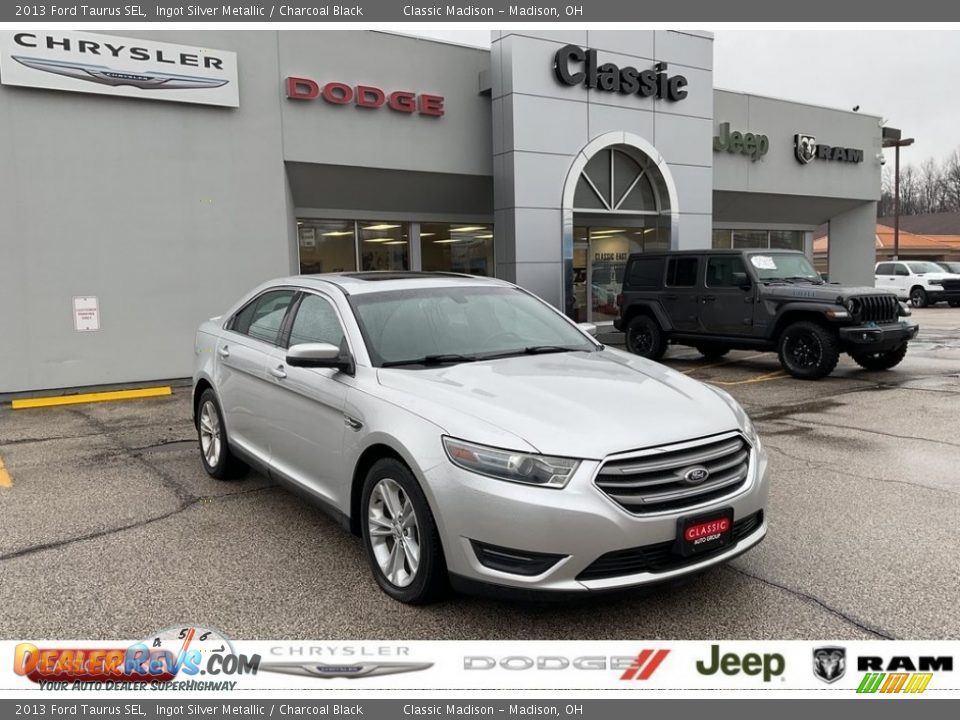 2013 Ford Taurus SEL Ingot Silver Metallic / Charcoal Black Photo #1