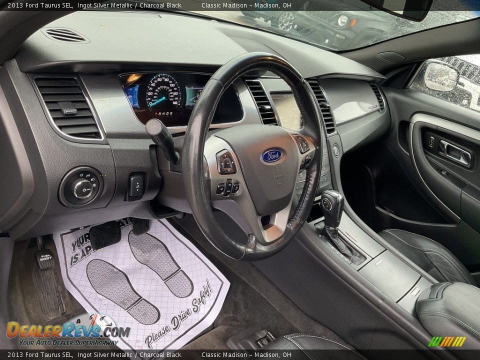 2013 Ford Taurus SEL Ingot Silver Metallic / Charcoal Black Photo #4