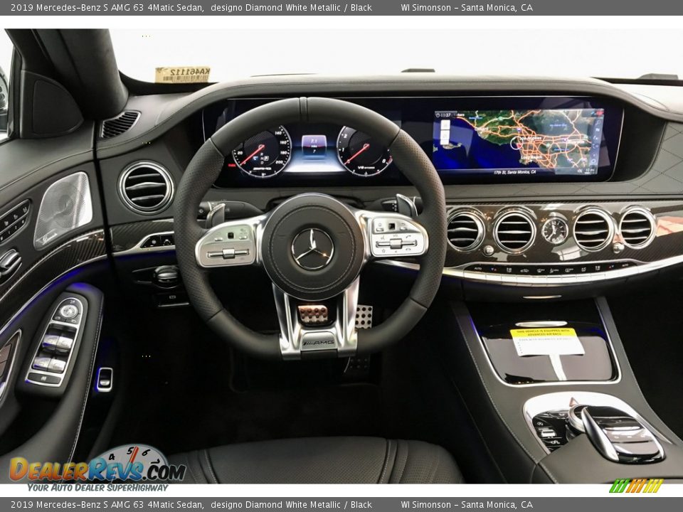 2019 Mercedes-Benz S AMG 63 4Matic Sedan designo Diamond White Metallic / Black Photo #4