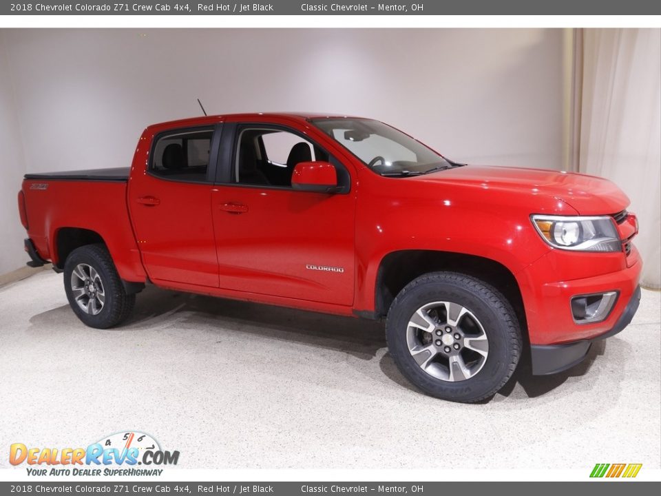 2018 Chevrolet Colorado Z71 Crew Cab 4x4 Red Hot / Jet Black Photo #1