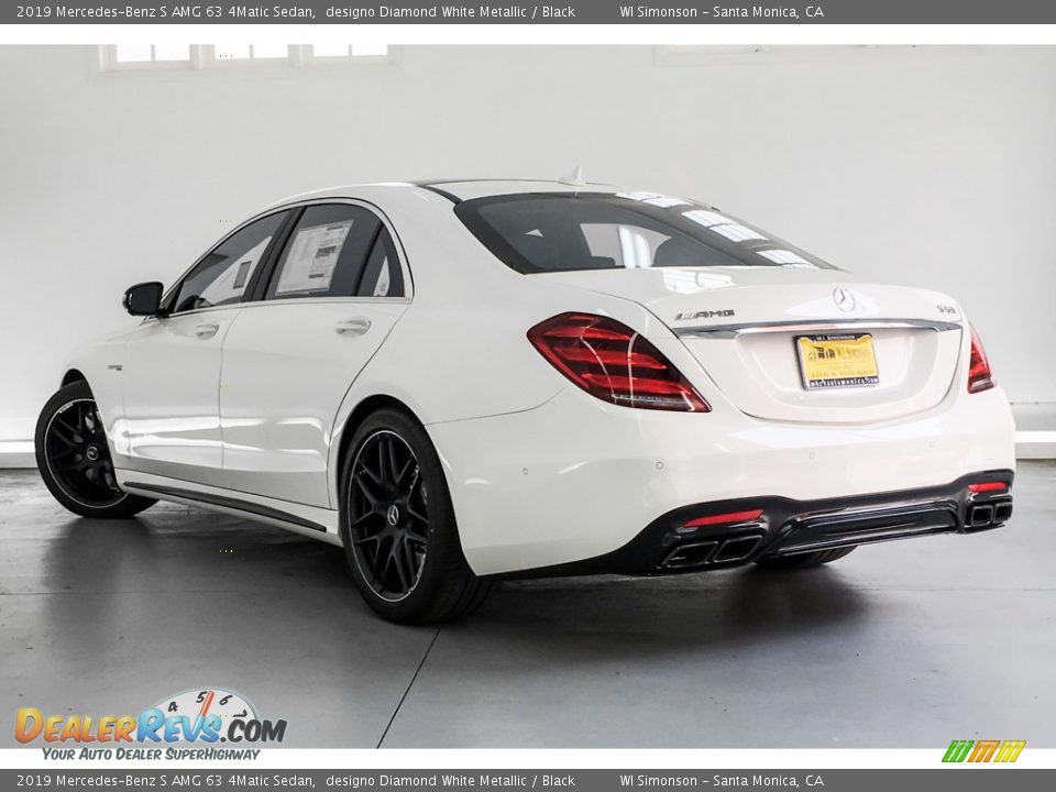 2019 Mercedes-Benz S AMG 63 4Matic Sedan designo Diamond White Metallic / Black Photo #10