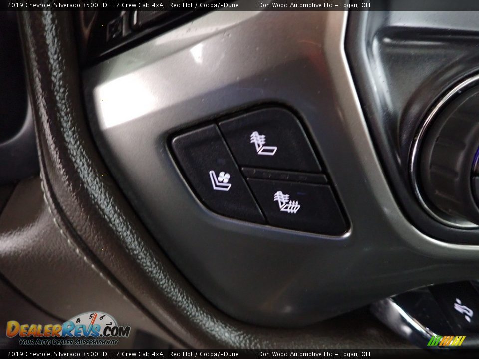 2019 Chevrolet Silverado 3500HD LTZ Crew Cab 4x4 Red Hot / Cocoa/­Dune Photo #5