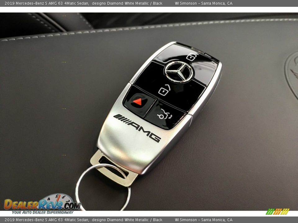 2019 Mercedes-Benz S AMG 63 4Matic Sedan designo Diamond White Metallic / Black Photo #11