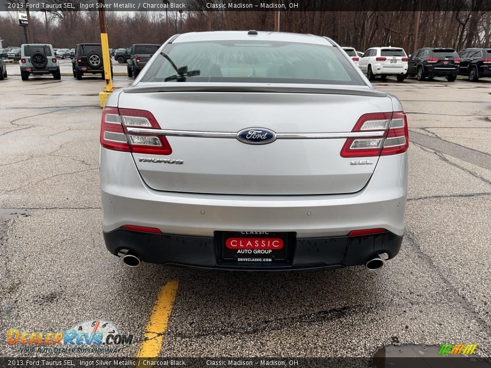 2013 Ford Taurus SEL Ingot Silver Metallic / Charcoal Black Photo #12