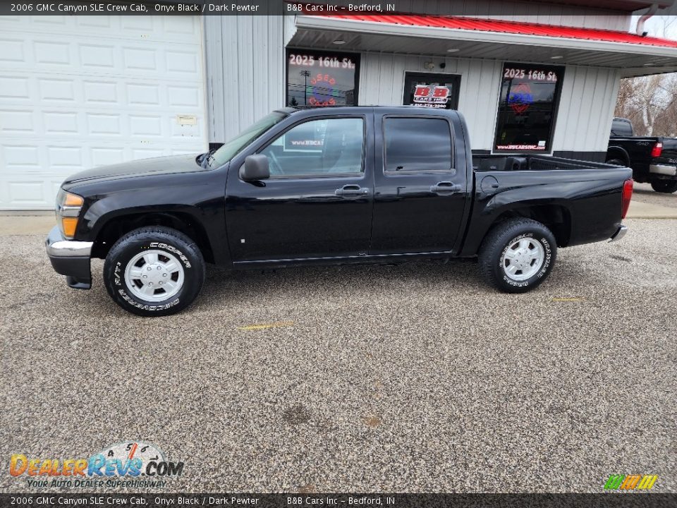 2006 GMC Canyon SLE Crew Cab Onyx Black / Dark Pewter Photo #1