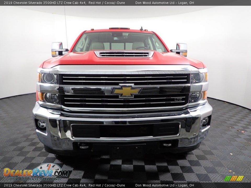 2019 Chevrolet Silverado 3500HD LTZ Crew Cab 4x4 Red Hot / Cocoa/­Dune Photo #7